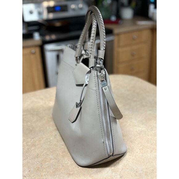 Michael Kors Blakely Leather Tote Bag Silver Hardware Dual Handle Handbag - Picture 6 of 16